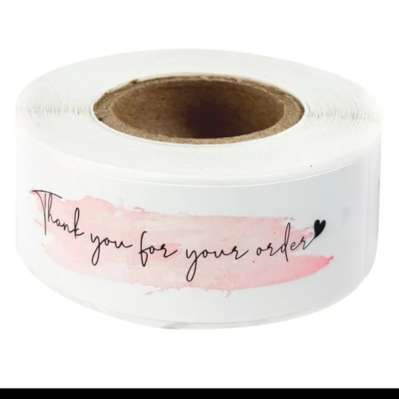 No Brand Other - Roll of Thank you for your order sticker 120 pcs